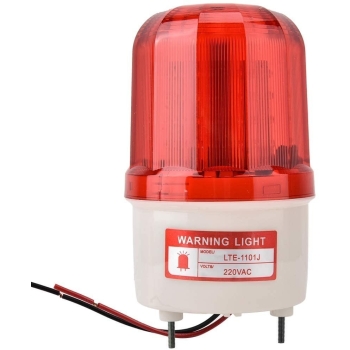 Obrotowa lampa ostrzegawcza 5W 220V czerwona [22050000529]